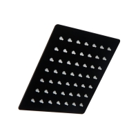 Лейка стационарная ZEIN Z2350, квадратная, 15 х 15 см, 1 режим, нержавеющая сталь, черная Лейка стационарная ZEIN Z2350, квадратная, 15 х 15 см, 1 режим, нержавеющая сталь, черная