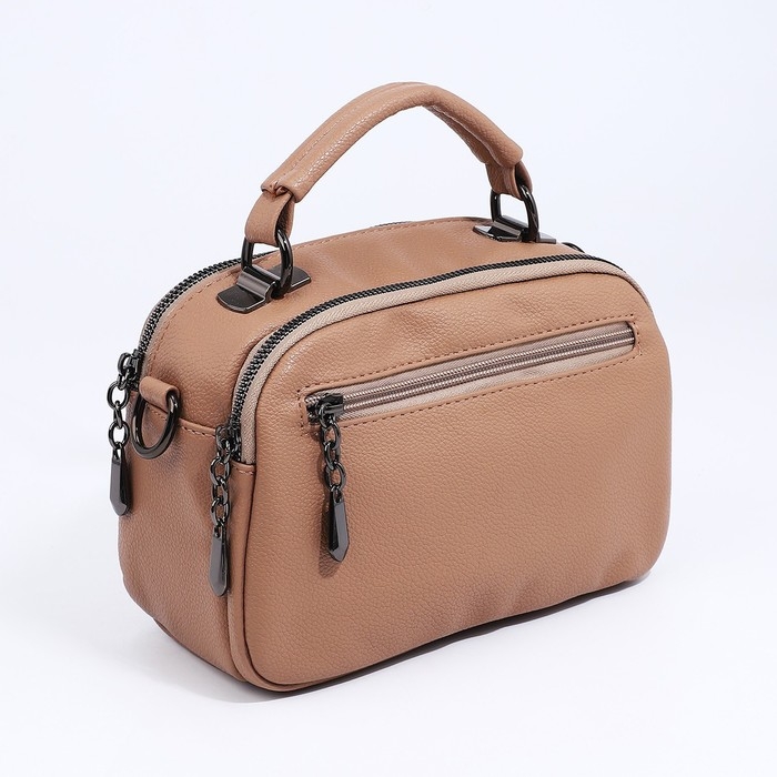 Сумка женская на молнии, цвет бежевый Сумка женская на молнии, цвет бежевый