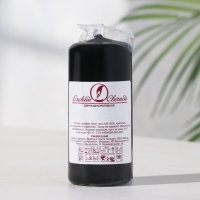 Свеча - цилиндр, 4х9 см, 11 ч, 90 г, черная Свеча - цилиндр, 4х9 см, 11 ч, 90 г, черная