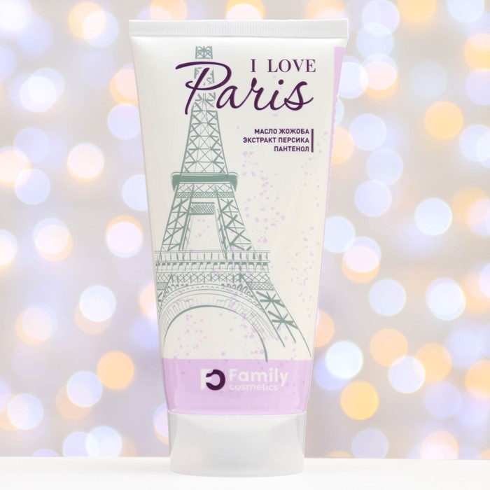 Подарочный набор косметики : крем-вуаль для рук и тела Подарочный набор косметики : крем-вуаль для рук и тела "I Love Paris" , 150 мл