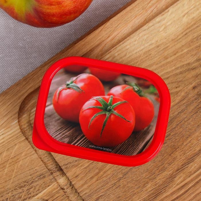 Ланч-бокс прямоугольный FoodVibes &laquo;Томаты&raquo;, 150 мл