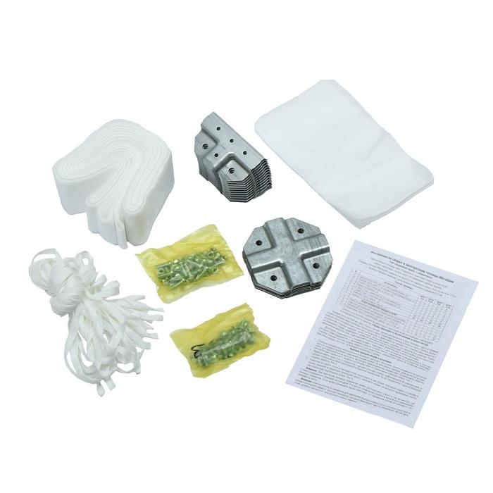 Теплица &laquo;МегаЦинк&raquo;, 6 &times; 2 &times; 2 м, оцинкованный профиль 20 &times; 20 мм, чехол из спанбонда 80 г/м&sup2;