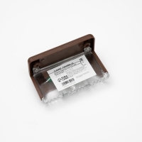 Садовый светильник на солнечной батарее, 8 &times; 4.5 &times; 4.5 см, 1 LED, свечение тёплое белое, коричневый