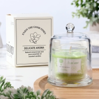 Свеча ароматическая в банке "Dome", лайм, базилик и цитрус Свеча ароматическая в банке "Dome", лайм, базилик и цитрус