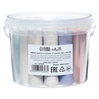 Мелки цветные для асфальта 21 штука, 7 цветов Calligrata TOP, цилиндр Мелки цветные для асфальта 21 штука, 7 цветов Calligrata TOP, цилиндр