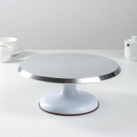 Подставка для торта вращающаяся &laquo;Лазурь&raquo;, d=31 см, цвет МИКС