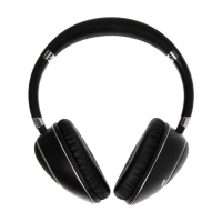 Наушники AKZ K53, беспроводные, полноразмерные, микрофон, подсветка RGB, чёрные