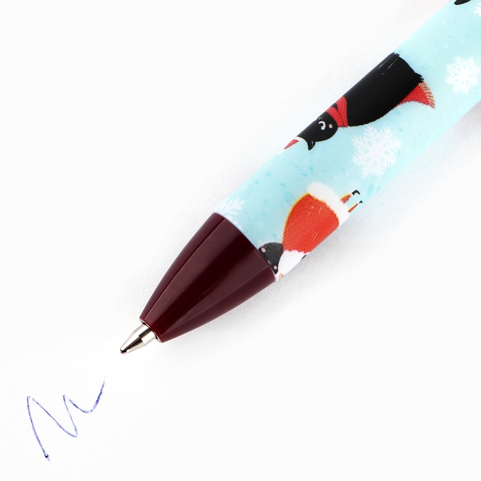 Ручка шариковая автоматическая матовая в конверте &laquo;Новый год: С Новым Годом!&raquo;, 0,7 мм