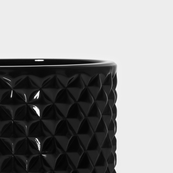 Сахарница стеклянная Доляна &laquo;Малифисента&raquo;, 280 мл, 8,5&times;14 см, цвет чёрный