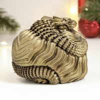 Новый год. Символ 2025. Фигура "Змея хищница" бронза, 8х7х7см