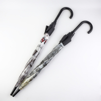 Зонт - трость полуавтоматический «Города», 8 спиц, R = 40/60 см, D = 120 см, рисунок МИКС Зонт - трость полуавтоматический «Города», 8 спиц, R = 40/60 см, D = 120 см, рисунок МИКС