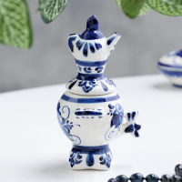 Фигурка фарфор гжель &laquo;Самовар&raquo;