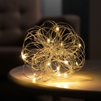 Светодиодная фигура &laquo;Облачко&raquo; 15 см, 15 LED, батарейки ААx2 (не в комплекте), свечение теплое белое