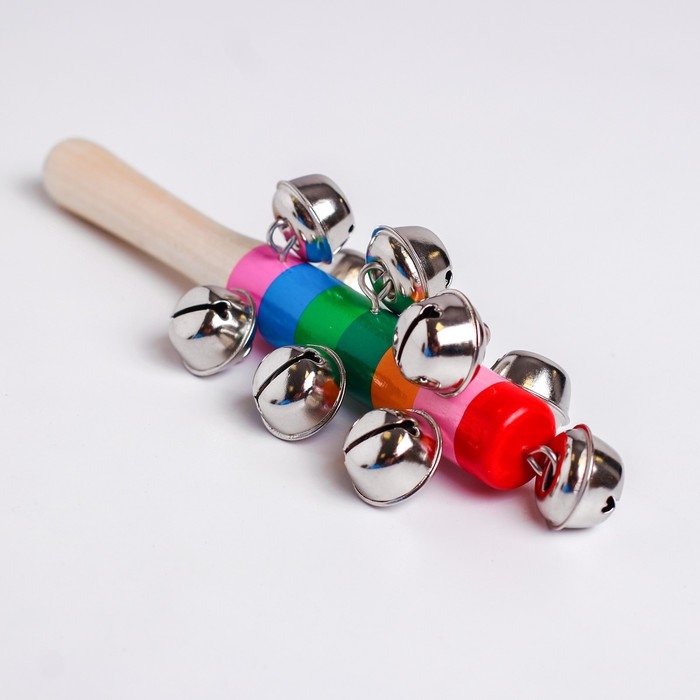 Деревянная музыкальная игрушка &laquo;Бубенцы радуга&raquo;, 18 см