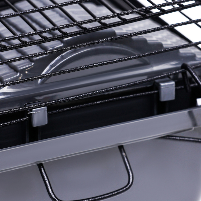 Клетка-мини для грызунов Клетка-мини для грызунов "Пижон" №2, укомплектованная, 27 х 15 х 16 см, серая