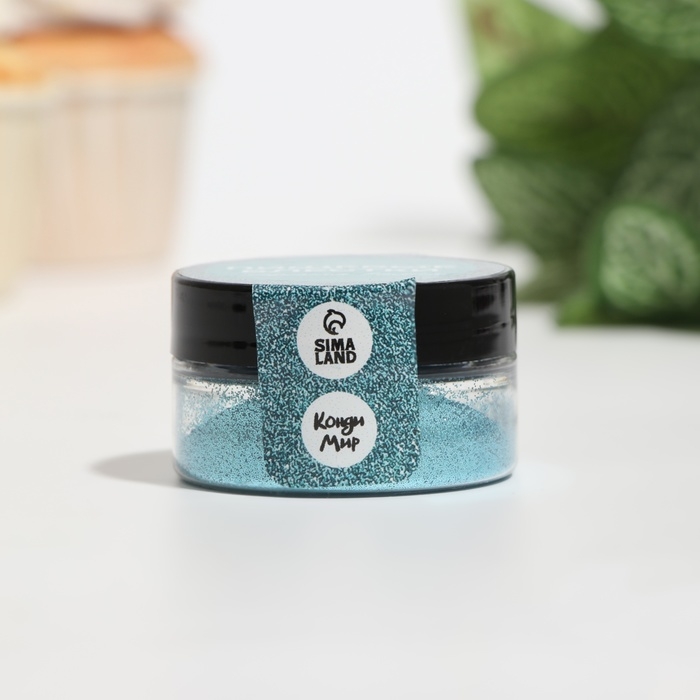 Пищевые блёстки КондиМир крупной фракции, морская волна, 5 г