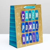 Пакет подарочный "Важный день", МИКС, 26 х 32 х 10 см