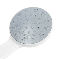 Лейка для душа ZEIN Z3524, d=80 мм, белый корпус, белая с серым Лейка для душа ZEIN Z3524, d=80 мм, белый корпус, белая с серым