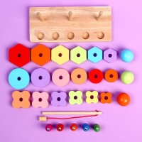 Развивающий набор &laquo;Пирамидки + рыбалка&raquo; 22 &times; 12,5 &times; 9,5 см