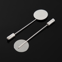 Основа «Брошь-игла» L=5,5 см, площадка 1,5 см (набор 5 шт.), цвет серебро Основа «Брошь-игла» L=5,5 см, площадка 1,5 см (набор 5 шт.), цвет серебро