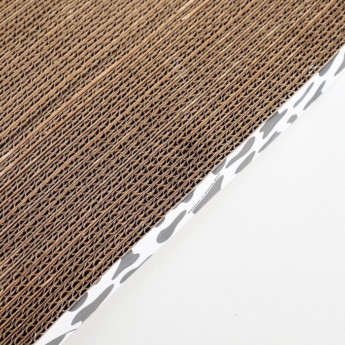 Когтеточка из картона с кошачьей мятой Moo-meow, волна, 22 х 45 см Когтеточка из картона с кошачьей мятой Moo-meow, волна, 22 х 45 см