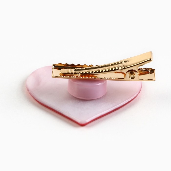 Заколка для волос вертящаяся &laquo;Сердечко&raquo;, 3.5 х 3 см