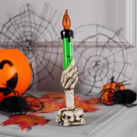 Светодиодная фигура «Свеча зелёная» 6 × 16 × 6 см, пластик, батарейки AG13х3 (в комплекте), свечение тёплое белое Светодиодная фигура «Свеча зелёная» 6 × 16 × 6 см, пластик, батарейки AG13х3 (в комплекте), свечение тёплое белое