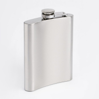 Фляжка для алкоголя и воды, 240 мл, "Напиток настоящего мужика", нержавеющая сталь, 8 oz