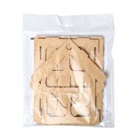 Кормушка-конструктор из ХДФ для птиц &laquo;Домик&raquo; своими руками, 21 &times; 18 &times; 21 см, Greengo