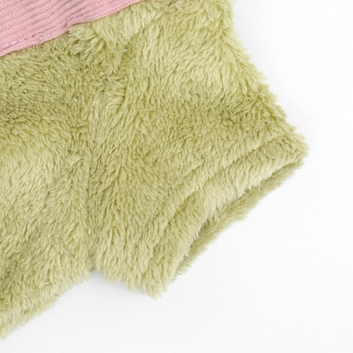 Комбинезон Комбинезон "Love", размер XS (ДС 20 см, ОГ 30 см, ОШ 20 см), зелёный/розовый