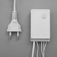 Гирлянда &laquo;Бахрома&raquo; 4 &times; 0.6 м, IP44, белая нить, 180 LED, свечение белое, 8 режимов, 220 В