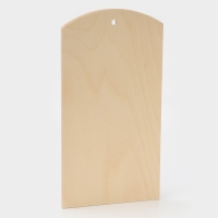 Доска разделочная деревянная с отверстием Доляна, 36,5&times;20&times;0,9 см, фанера