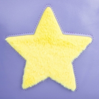 Рюкзак детский для девочки из искусственной кожи «Звезда», нашивка плюш, 27х23 х 10 см Рюкзак детский для девочки из искусственной кожи «Звезда», нашивка плюш, 27х23 х 10 см