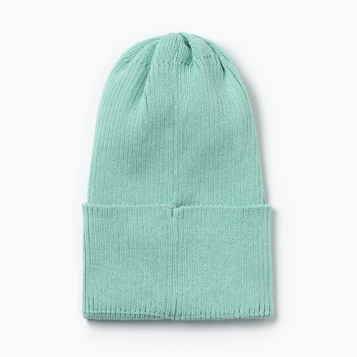 Шапка детская, цвет мята, размер 52-56