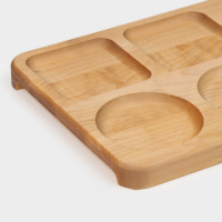 Поднос-подставка Adelica «Чайная станция», на 2 персоны, с потайными ручками, 40×18×1,8 см, берёза Поднос-подставка Adelica «Чайная станция», на 2 персоны, с потайными ручками, 40×18×1,8 см, берёза