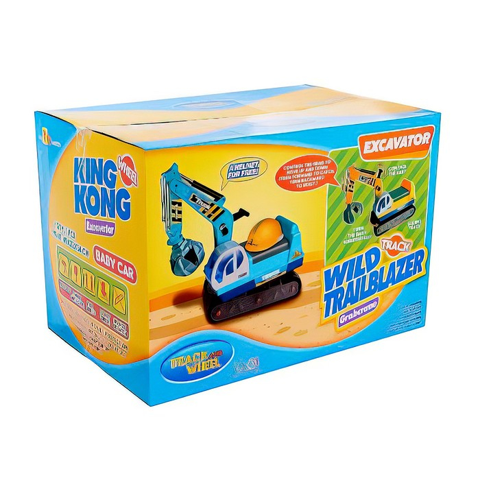 Толокар «Экскаватор», подвижный ковш, цвет жёлтый Толокар «Экскаватор», подвижный ковш, цвет жёлтый