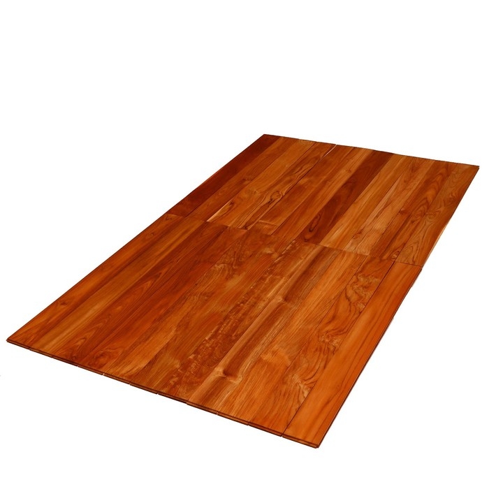 Напольное покрытие из тикового дерева марки C Jumbo террасная 1,6х12.5х110 см (набор 4 шт)