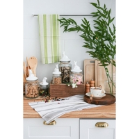 Банка стеклянная для сыпучих продуктов с керамической крышкой Доляна &laquo;Зайка&raquo;, 600 мл