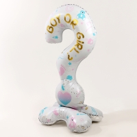 Шар фольгированный 62" «Мальчик или девочка» на подставке, под воздух Шар фольгированный 62" «Мальчик или девочка» на подставке, под воздух