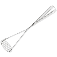 Толкушка с цельнометаллической ручкой, h=24,5 см