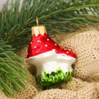 Ёлочное украшение "Грибочки"6 см