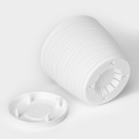 Горшок с поддоном «Дюна», 1,7 л, цвет белый Горшок с поддоном «Дюна», 1,7 л, цвет белый