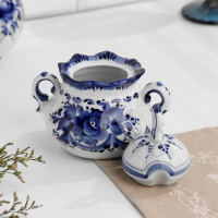 Сахарница &laquo;Анимон&raquo;, 7&times;7&times;14 см, гжель