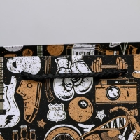 Пакет подарочный ламинированный горизонтальный, упаковка, &laquo;For the best man&raquo;, MS 23 х 18 х 10 см