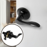 Защелка (мод.3187), межкомнатная, цвет матовый черный Защелка (мод.3187), межкомнатная, цвет матовый черный