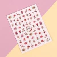 Наклейки для ногтей &laquo;Розы&raquo;, разноцветные