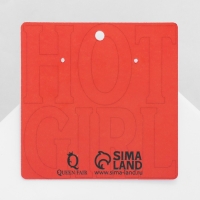 Серьги акрил &laquo;Сердце&raquo; горящее, цвет чёрный