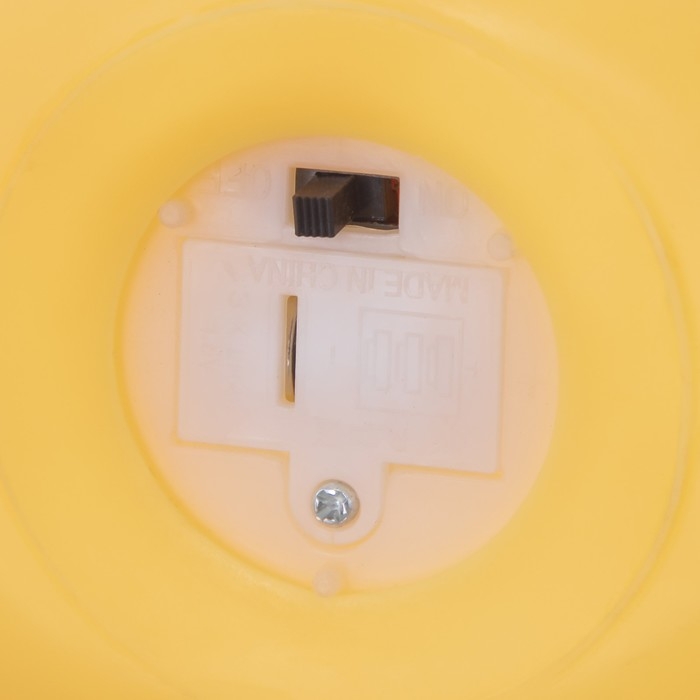 Ночник Ночник "Солнышко" LED от батареек 3xLR44 желтый 14х6х12см RISALUX