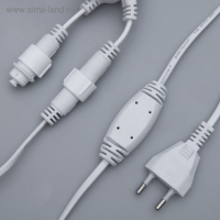 Гирлянда &laquo;Занавес&raquo; 2 &times; 3 м, IP44, УМС, белая нить, 760 SMD-LED, свечение белое, 220 В