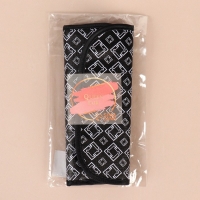 Набор кистей для макияжа &laquo;Орнамент&raquo;, 7 предметов, чехол на кнопке, цвет чёрный/бежевый